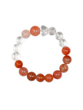 Natural Aloeswood & Clear Quartz Balance Bracelet – Handcrafted Meditation Accessory