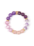 Purple Mica & Rose Quartz Bracelet - Emotional Healing & Love Crystal Jewelry for Anxiety Relief - Gentle Healing Gemstone for Self-Care & Inner Peace
