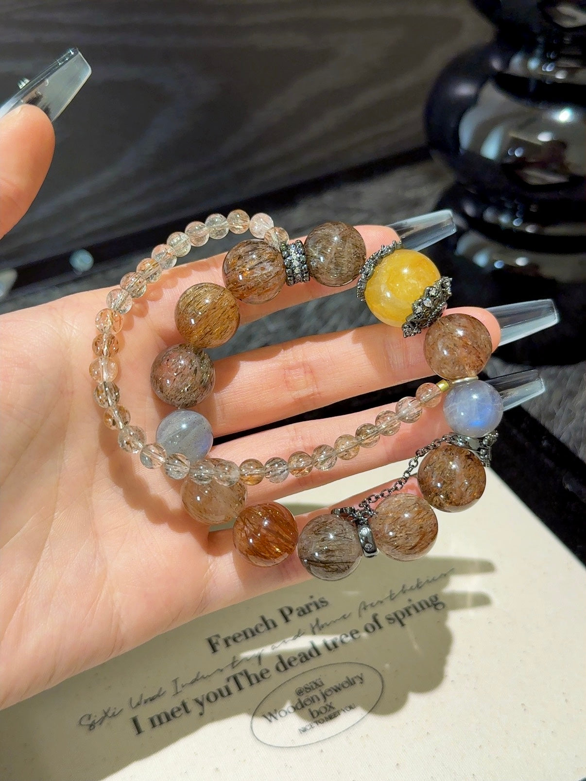Natural Natural Crystal Crystal Bracelet —  | Handmade Crystal Jewelry