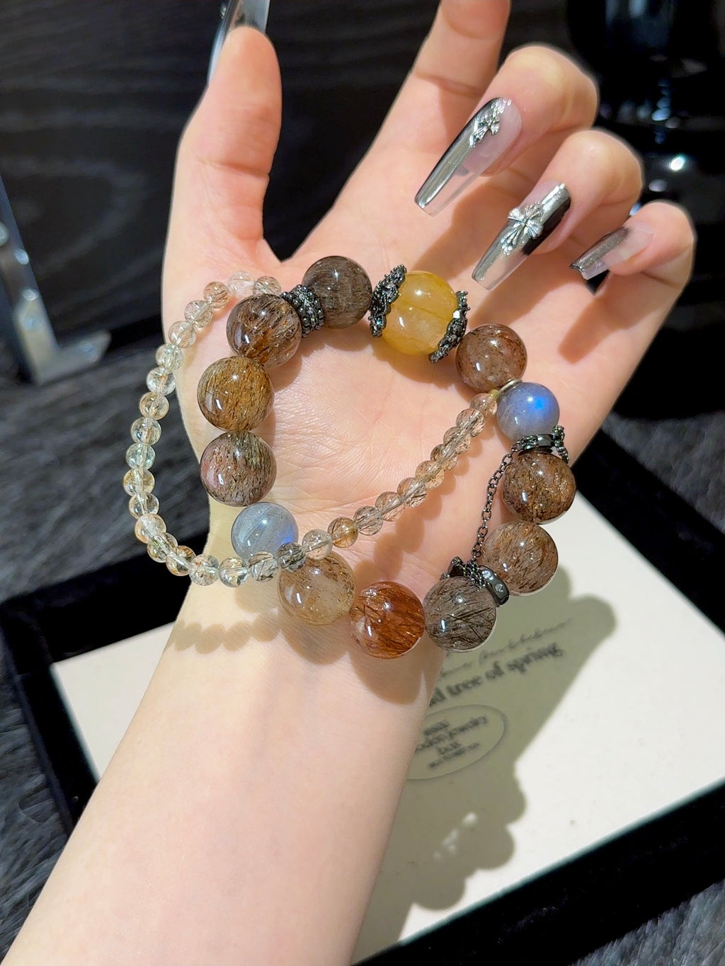 Natural Natural Crystal Crystal Bracelet —  | Handmade Crystal Jewelry