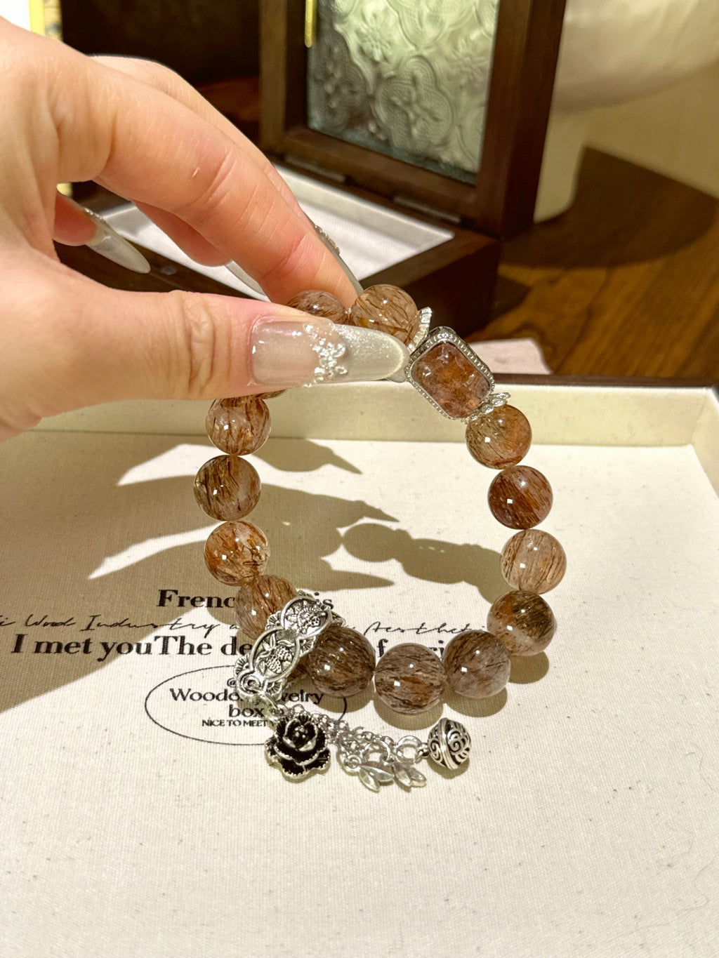 Natural Natural Crystal Crystal Bracelet —  | Handmade Crystal Jewelry