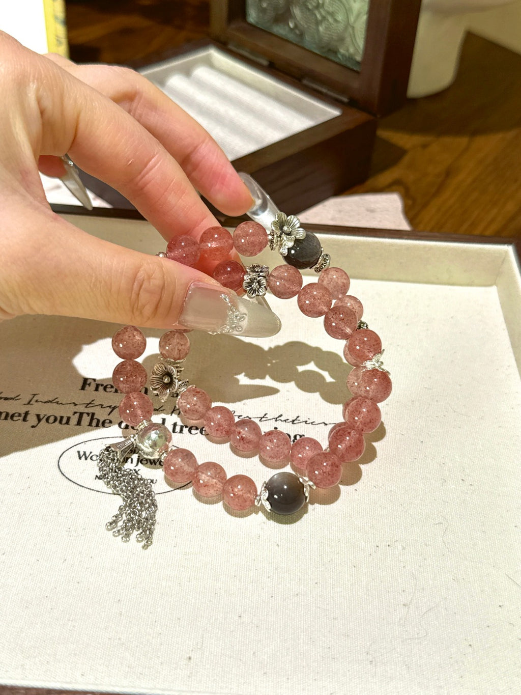 Natural Natural Crystal Crystal Bracelet —  | Handmade Crystal Jewelry