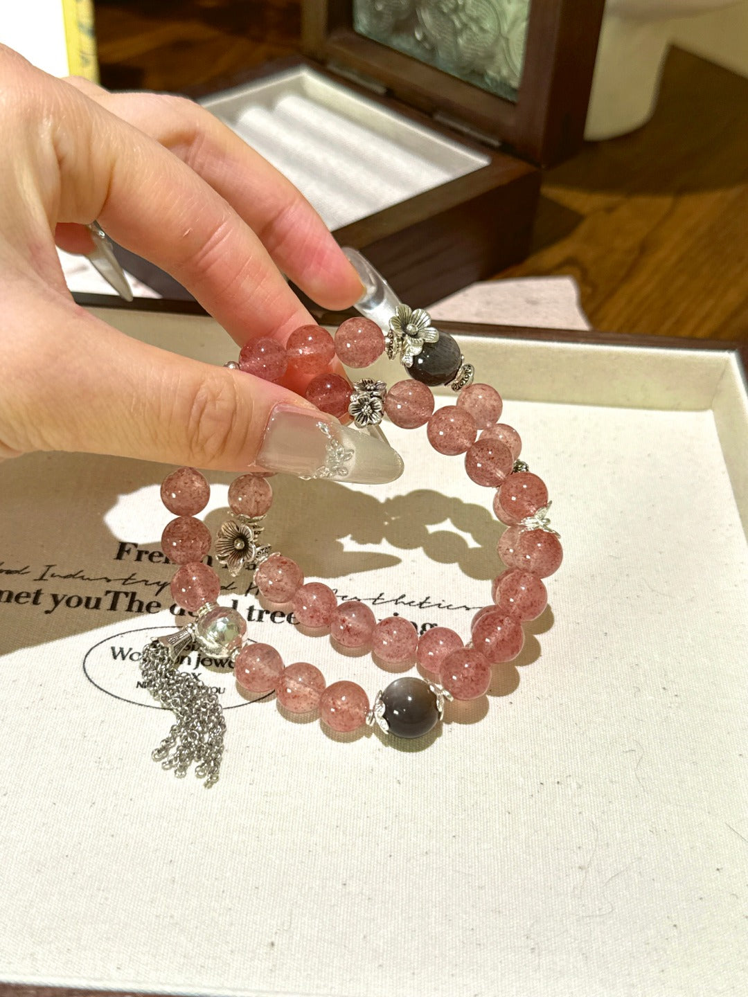 Natural Natural Crystal Crystal Bracelet —  | Handmade Crystal Jewelry
