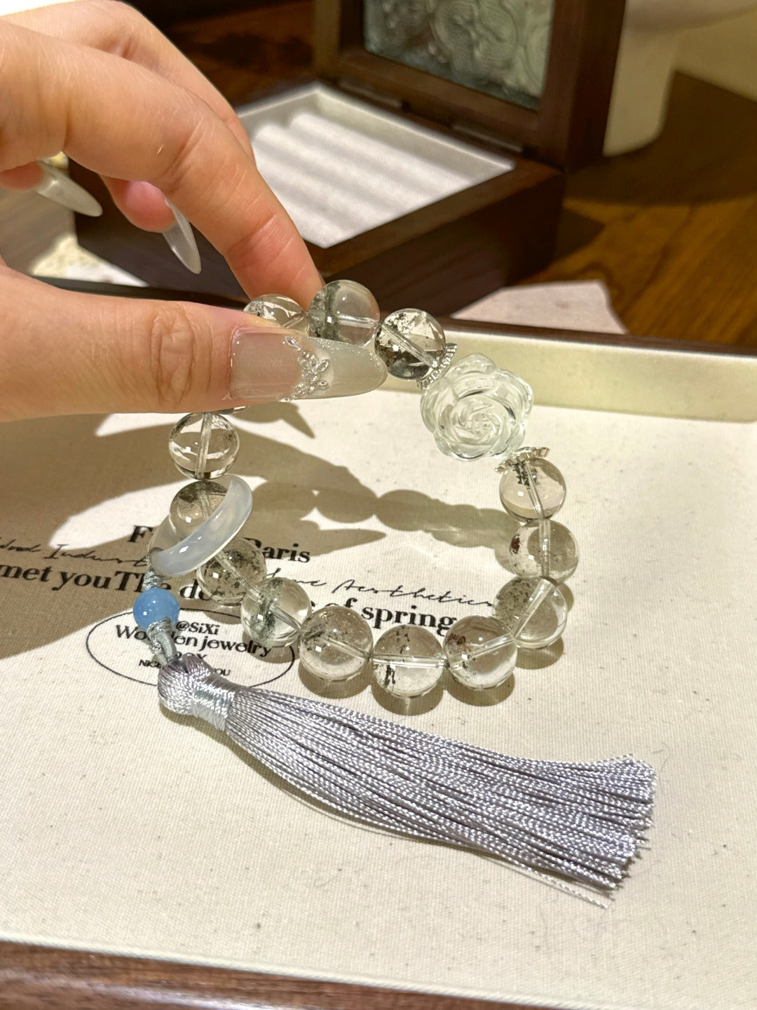 Natural Natural Crystal Crystal Bracelet —  | Handmade Crystal Jewelry