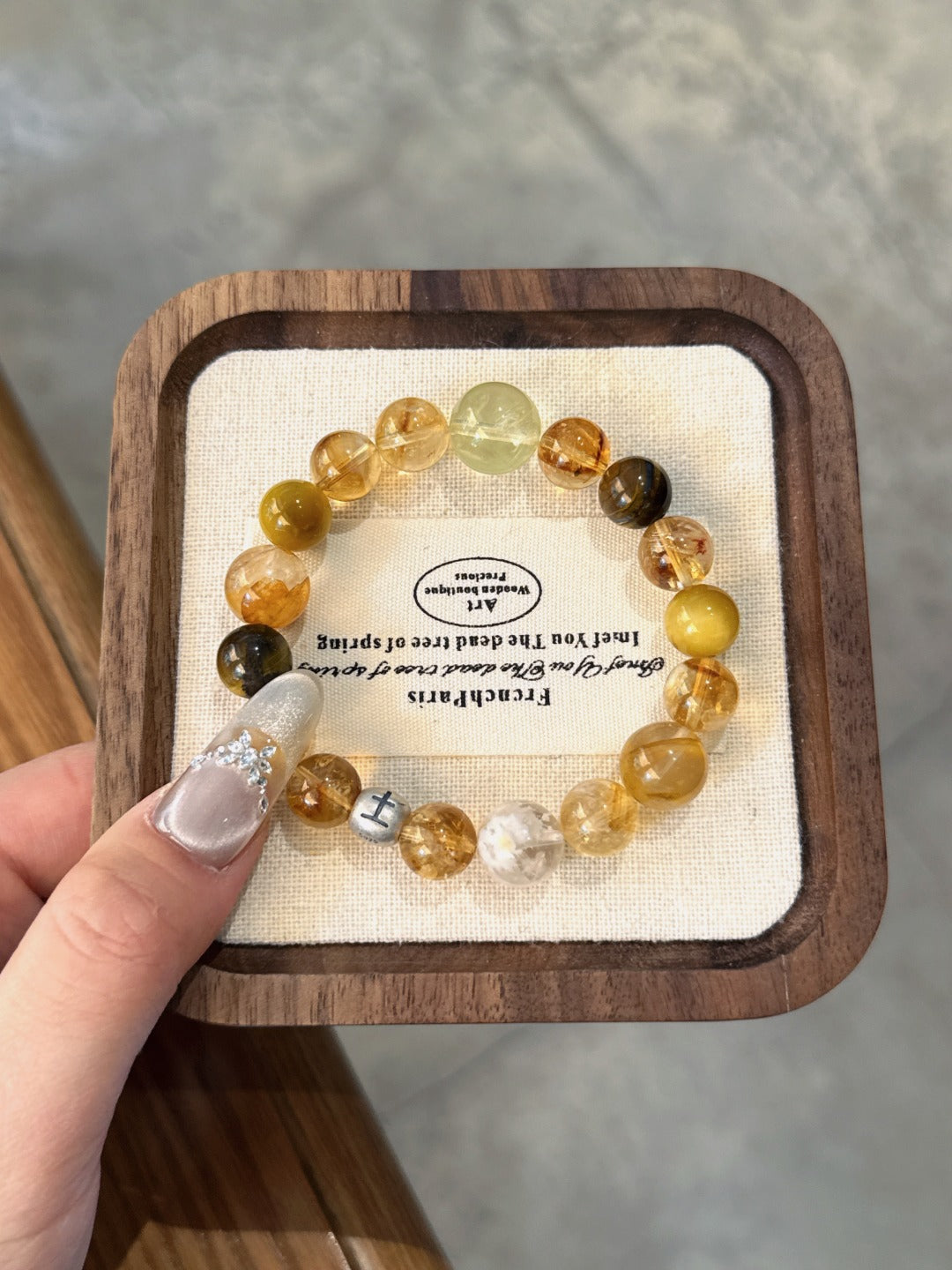 Natural Natural Crystal Crystal Bracelet —  | Handmade Crystal Jewelry