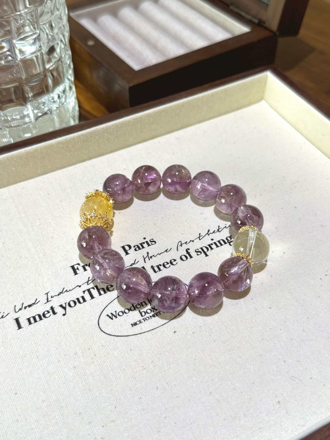 Natural Natural Crystal Crystal Bracelet —  | Handmade Crystal Jewelry