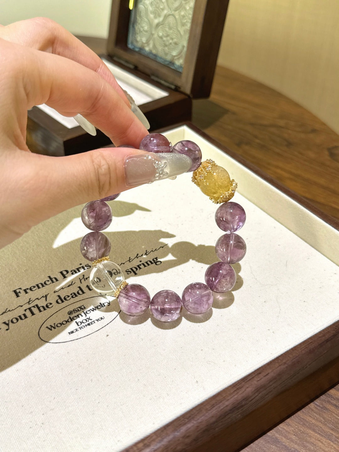 Natural Natural Crystal Crystal Bracelet —  | Handmade Crystal Jewelry