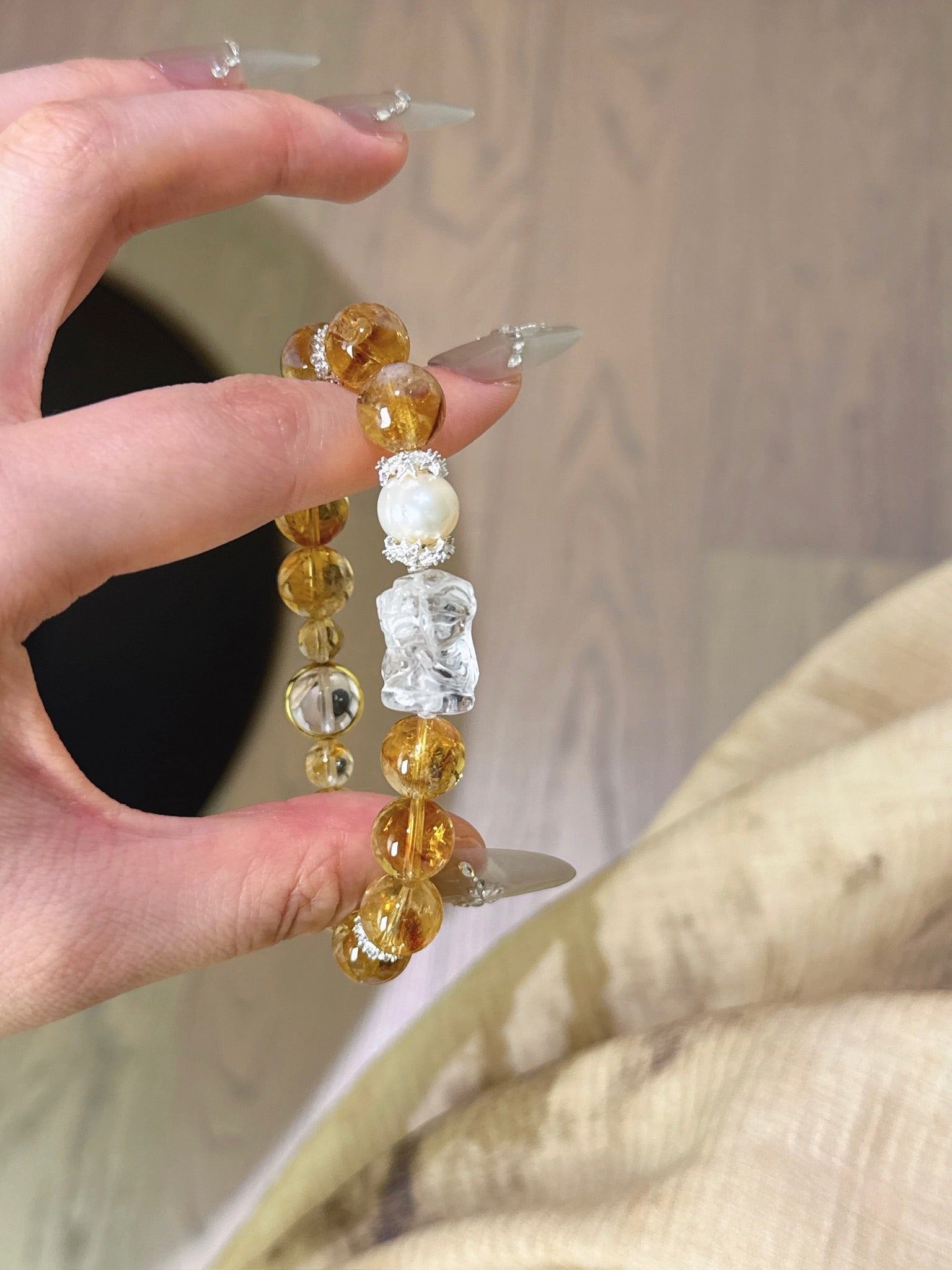 Natural Natural Crystal Crystal Bracelet —  | Handmade Crystal Jewelry