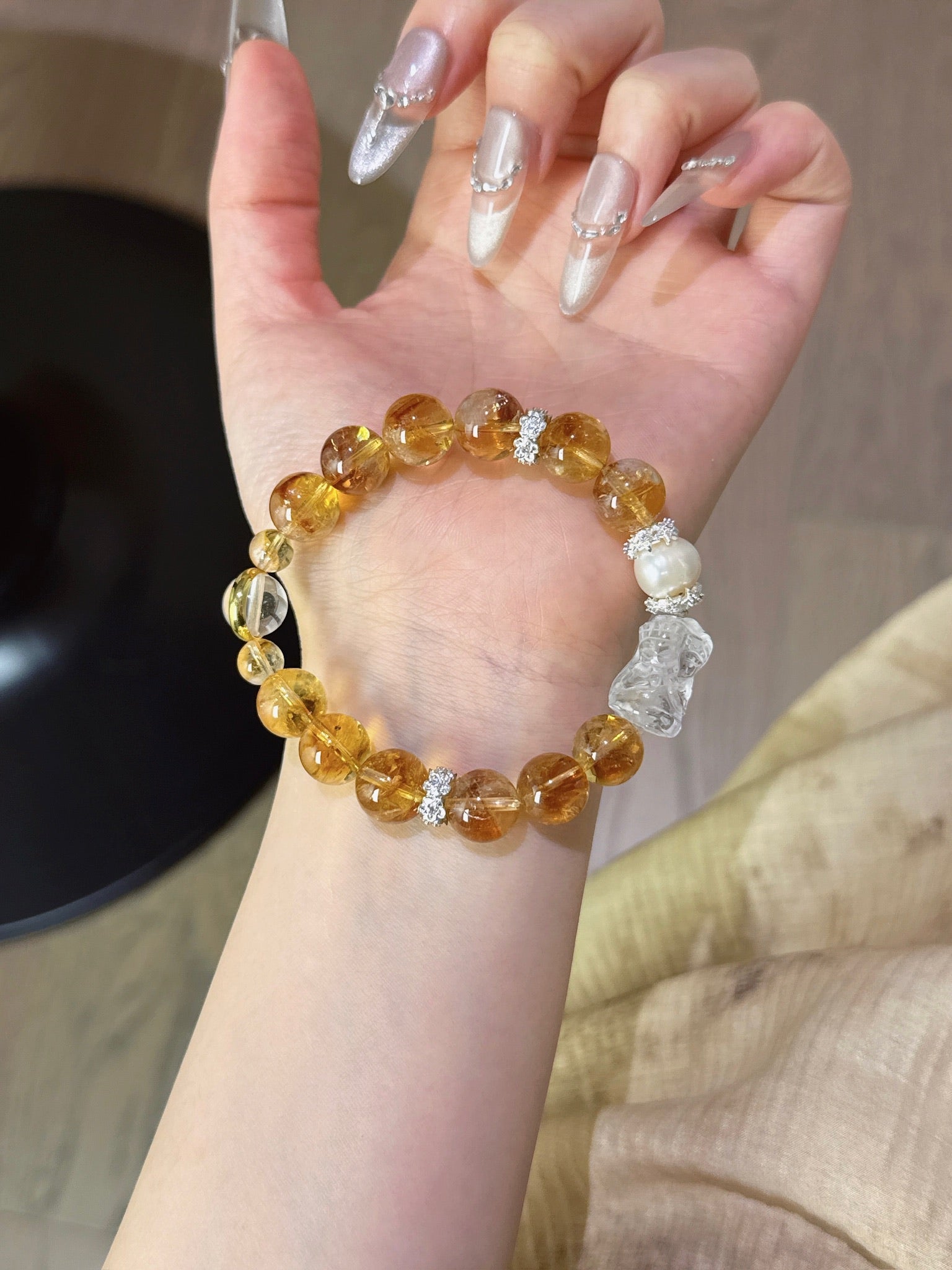 Natural Natural Crystal Crystal Bracelet —  | Handmade Crystal Jewelry