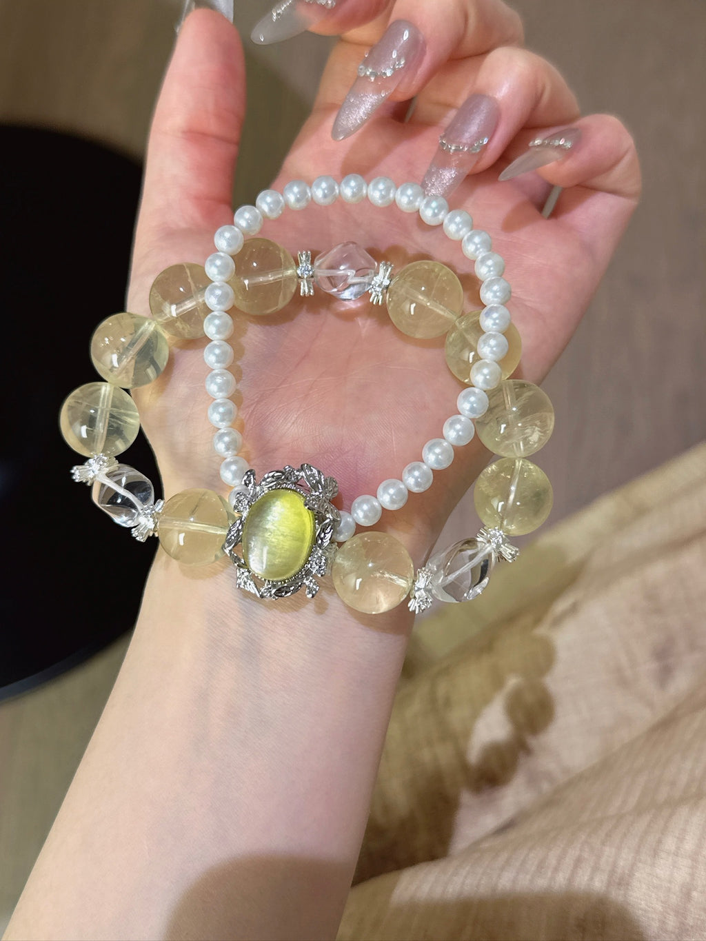 Natural Natural Crystal Crystal Bracelet —  | Handmade Crystal Jewelry