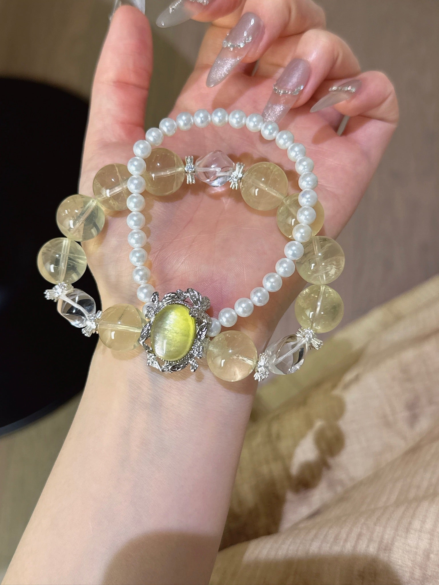 Natural Natural Crystal Crystal Bracelet —  | Handmade Crystal Jewelry