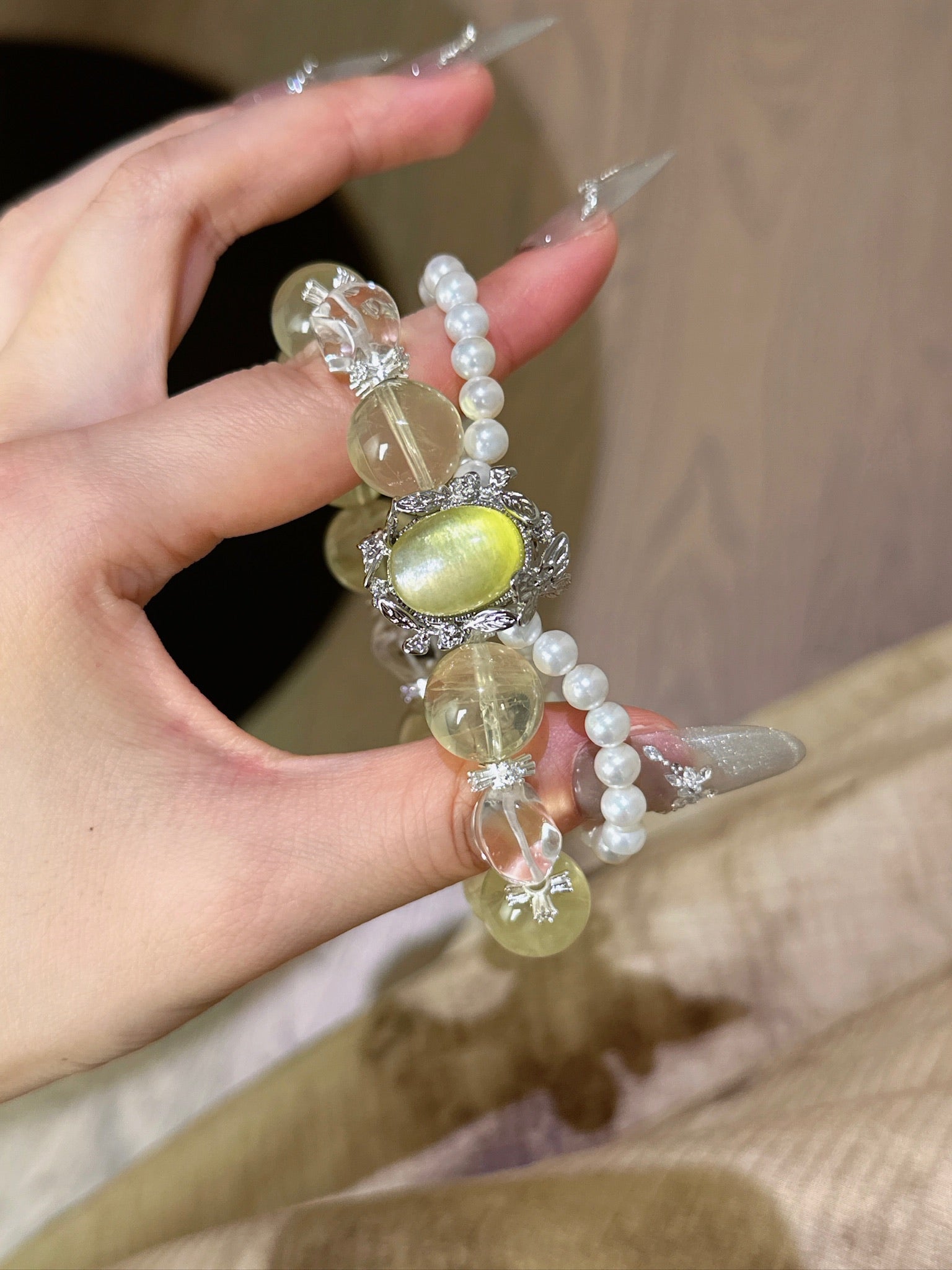 Natural Natural Crystal Crystal Bracelet —  | Handmade Crystal Jewelry