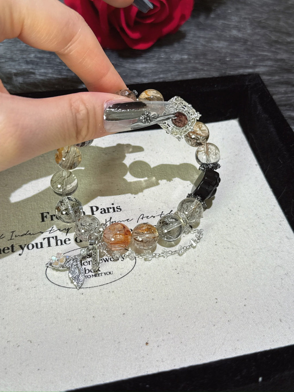 Natural Natural Crystal Crystal Bracelet —  | Handmade Crystal Jewelry