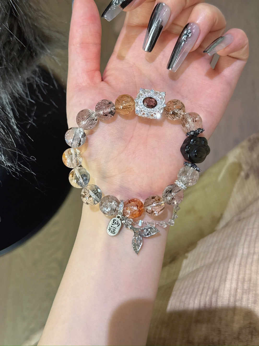 Natural Natural Crystal Crystal Bracelet —  | Handmade Crystal Jewelry