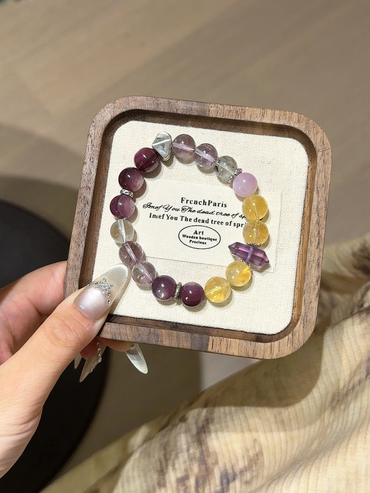 Natural Natural Crystal Crystal Bracelet —  | Handmade Crystal Jewelry