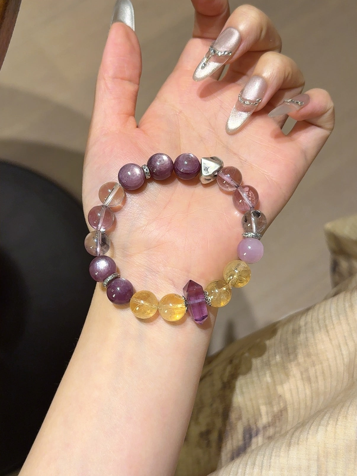 Natural Natural Crystal Crystal Bracelet —  | Handmade Crystal Jewelry