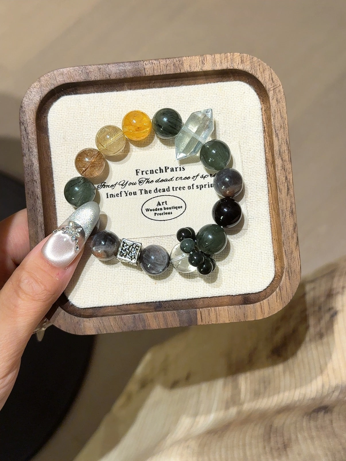 Natural Natural Crystal Crystal Bracelet —  | Handmade Crystal Jewelry