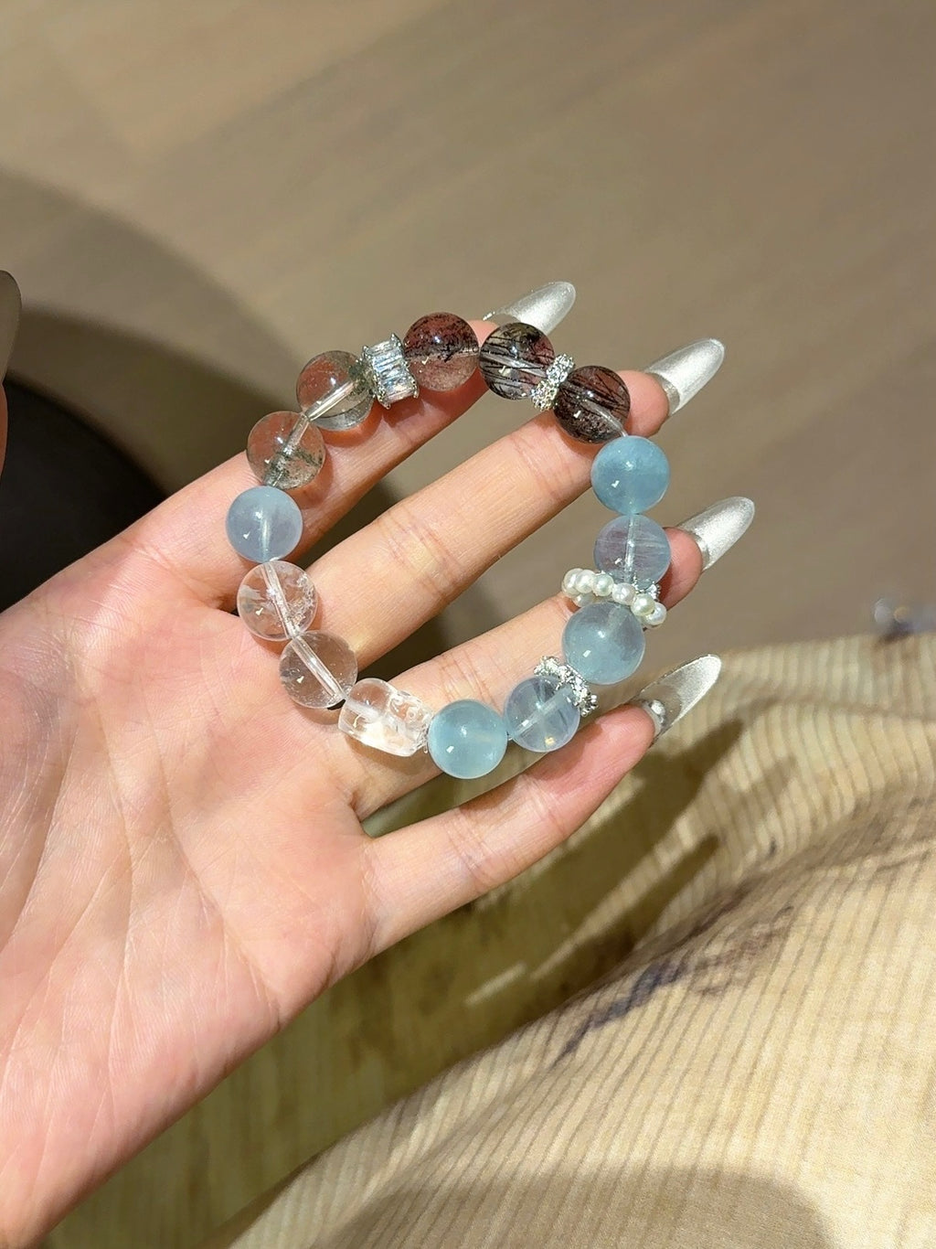 Natural Natural Crystal Crystal Bracelet —  | Handmade Crystal Jewelry