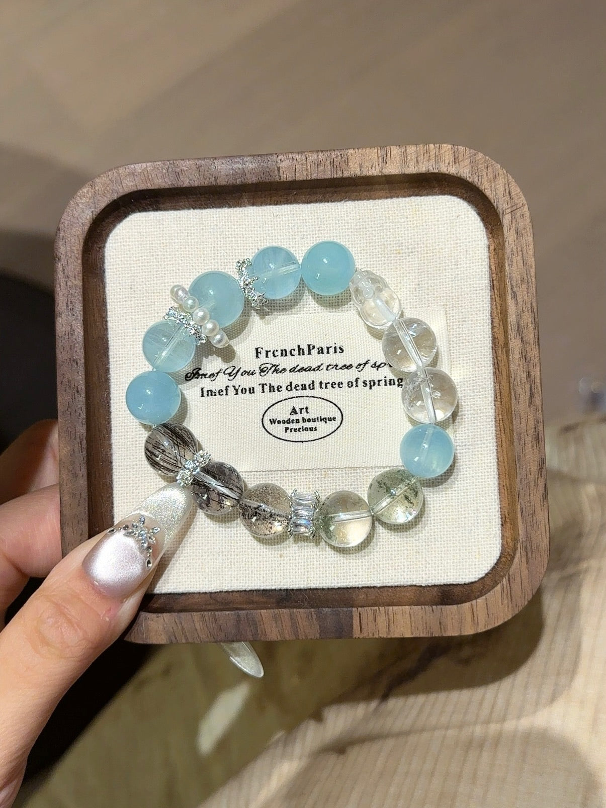 Natural Natural Crystal Crystal Bracelet —  | Handmade Crystal Jewelry