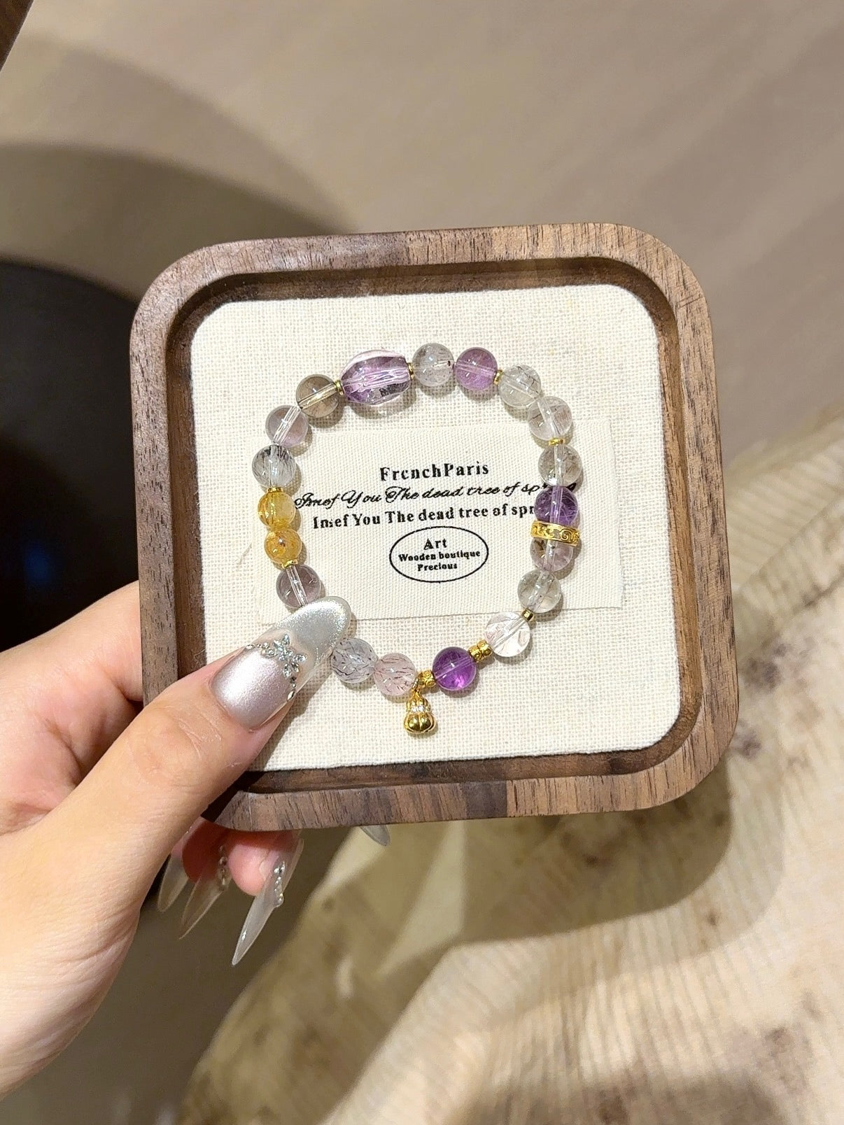 Natural Natural Crystal Crystal Bracelet —  | Handmade Crystal Jewelry