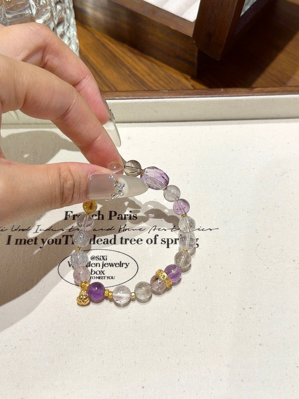 Natural Natural Crystal Crystal Bracelet —  | Handmade Crystal Jewelry