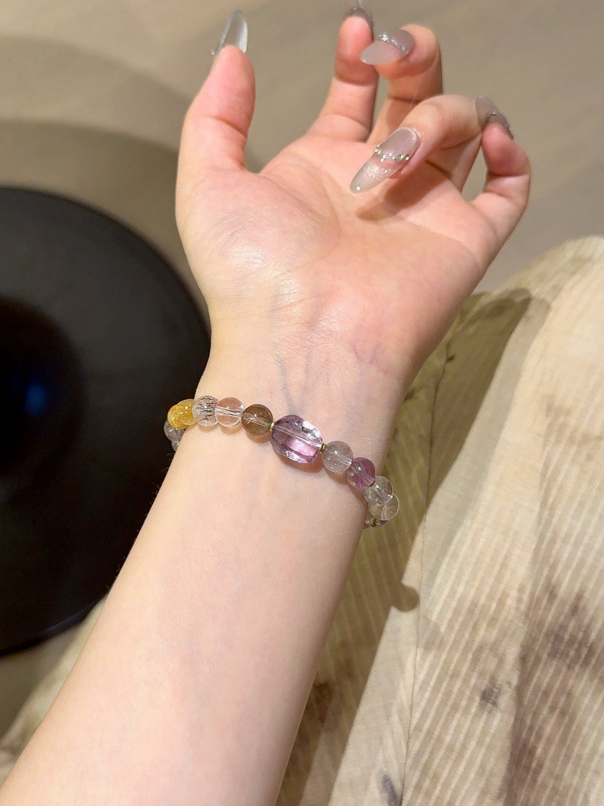Natural Natural Crystal Crystal Bracelet —  | Handmade Crystal Jewelry