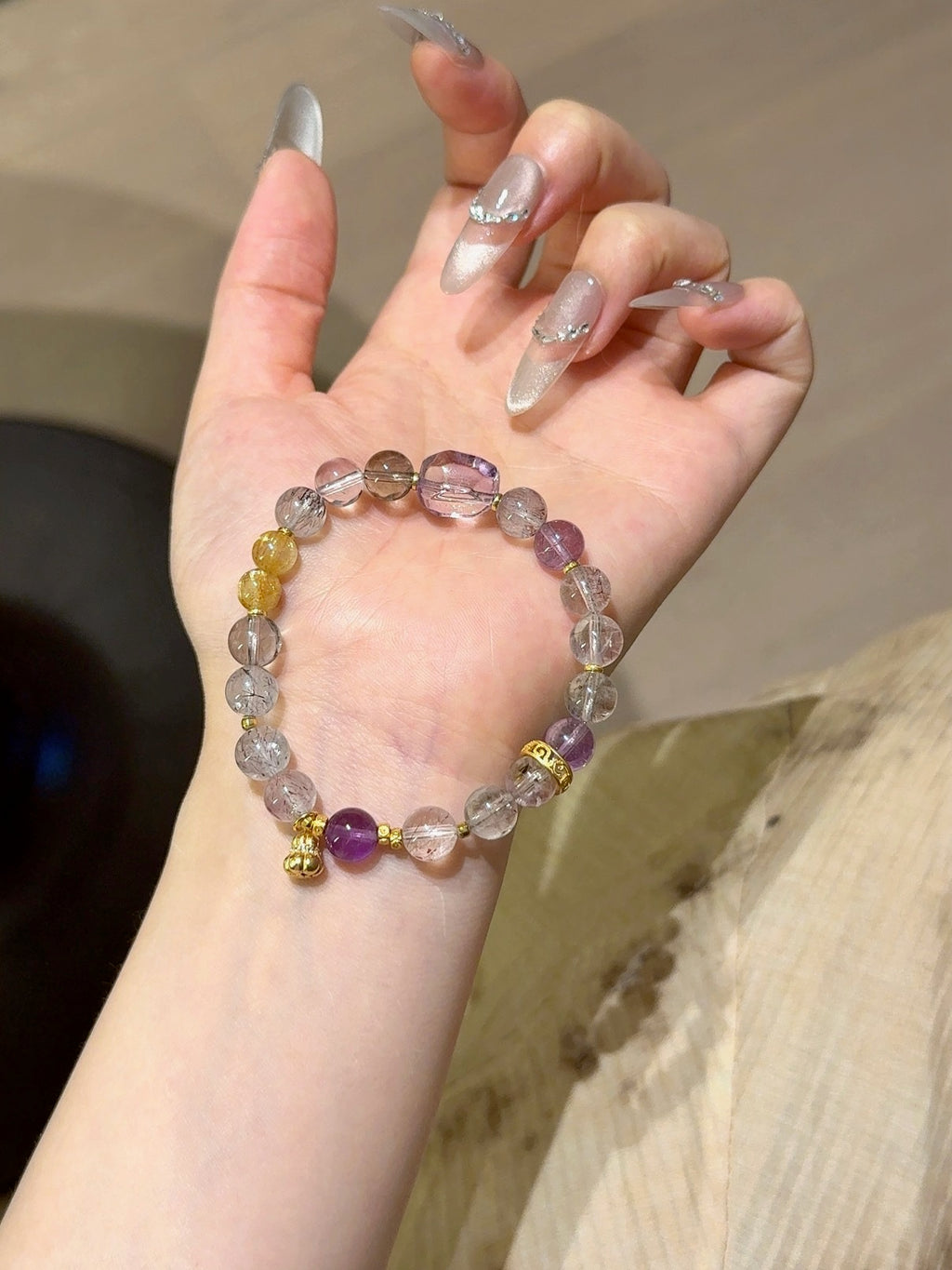 Natural Natural Crystal Crystal Bracelet —  | Handmade Crystal Jewelry