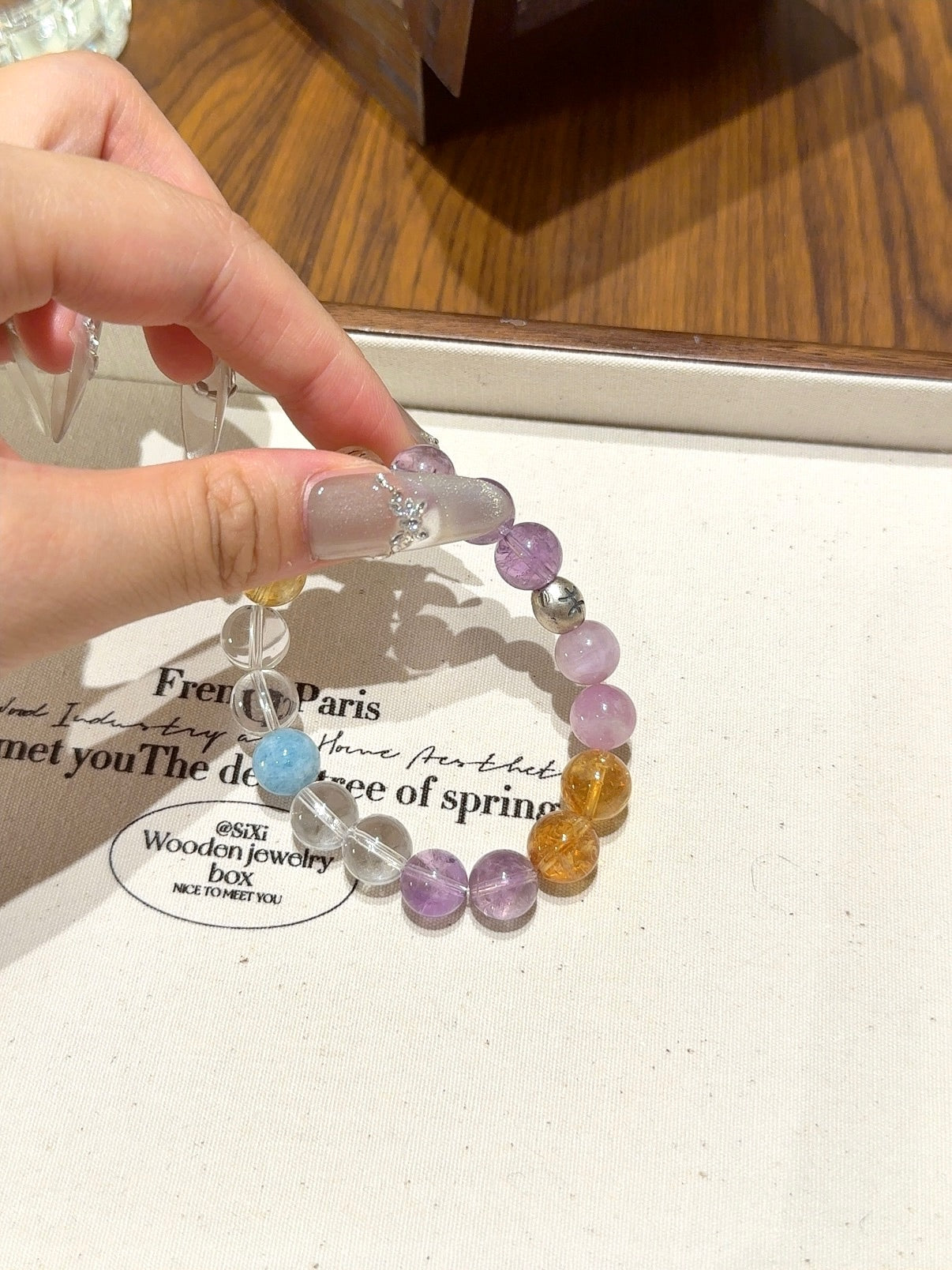 Pisces (Constellation) Natural Crystal Bracelet — Labradorite, Red Agate, Amethyst, Sunstone, Agate… | Zodiac Crystal Jewelry