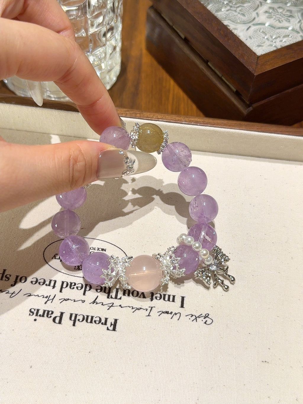Natural Natural Crystal Crystal Bracelet —  | Handmade Crystal Jewelry