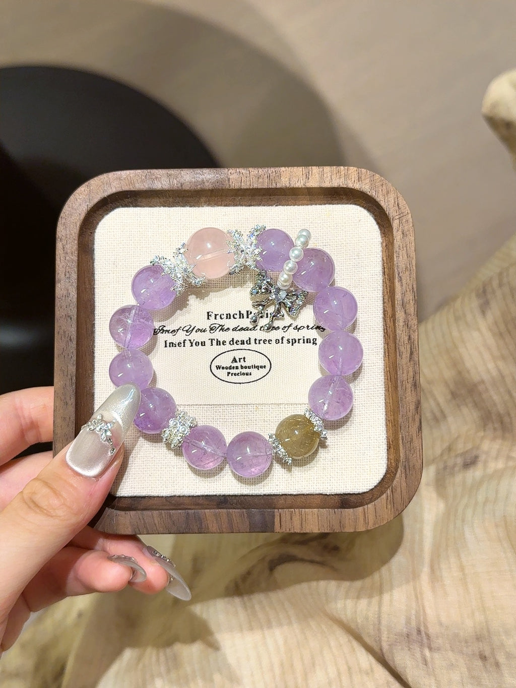 Natural Natural Crystal Crystal Bracelet —  | Handmade Crystal Jewelry