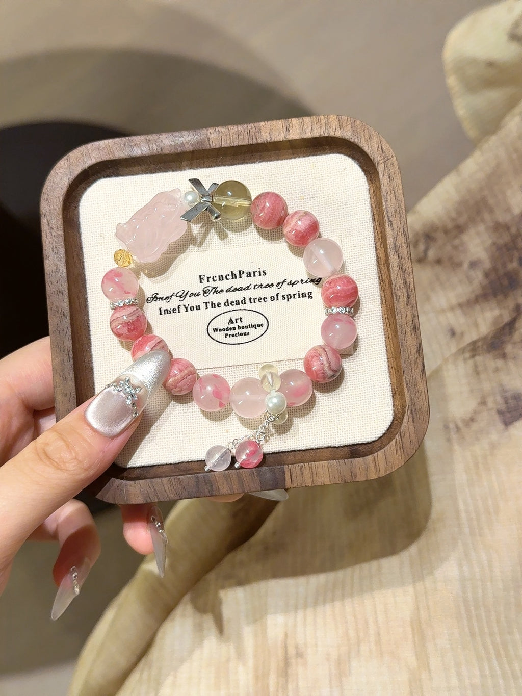 Natural Natural Crystal Crystal Bracelet —  | Handmade Crystal Jewelry