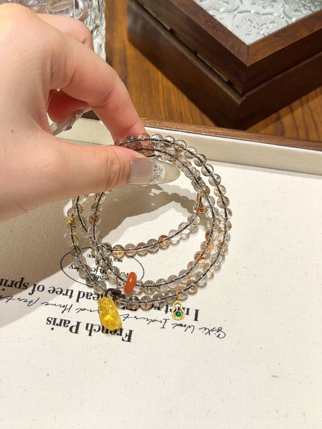 Natural Natural Crystal Crystal Bracelet —  | Handmade Crystal Jewelry