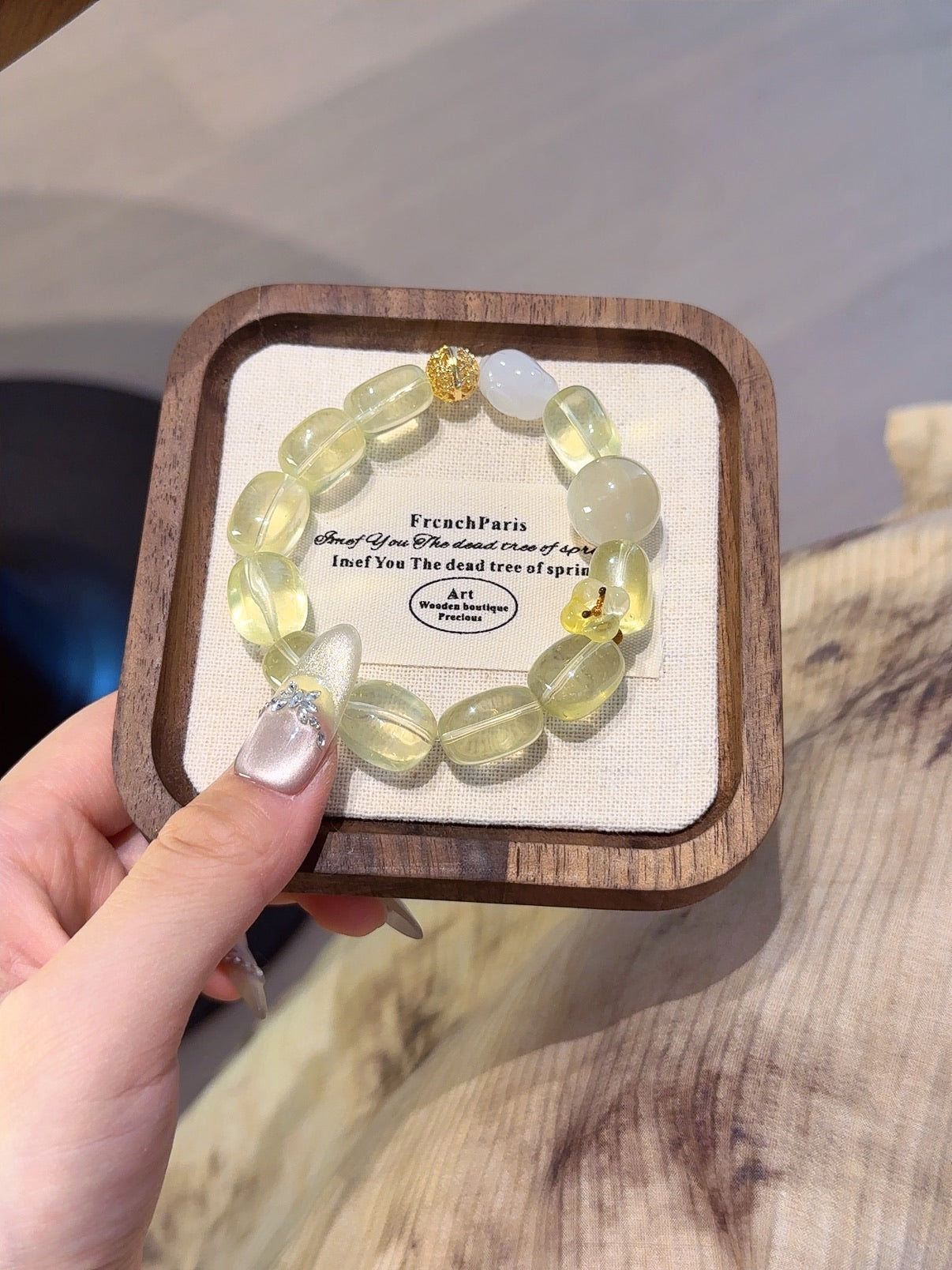 Natural Citrine Crystal Bracelet — Citrine, Sunstone, White Agate | Handmade Crystal Jewelry