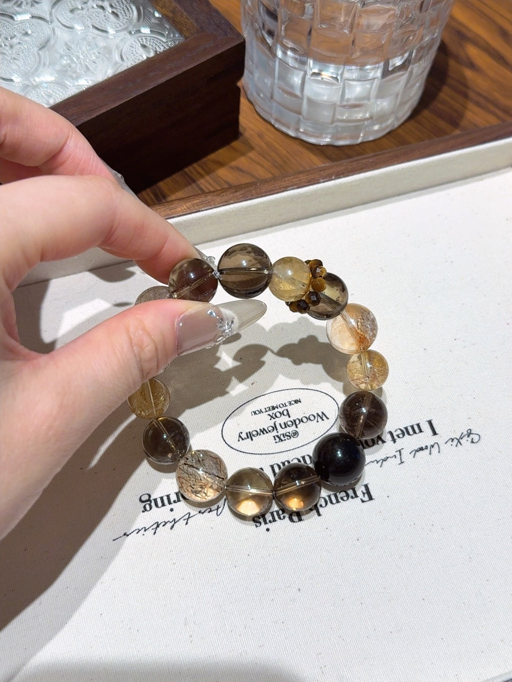Natural Natural Crystal Crystal Bracelet —  | Handmade Crystal Jewelry