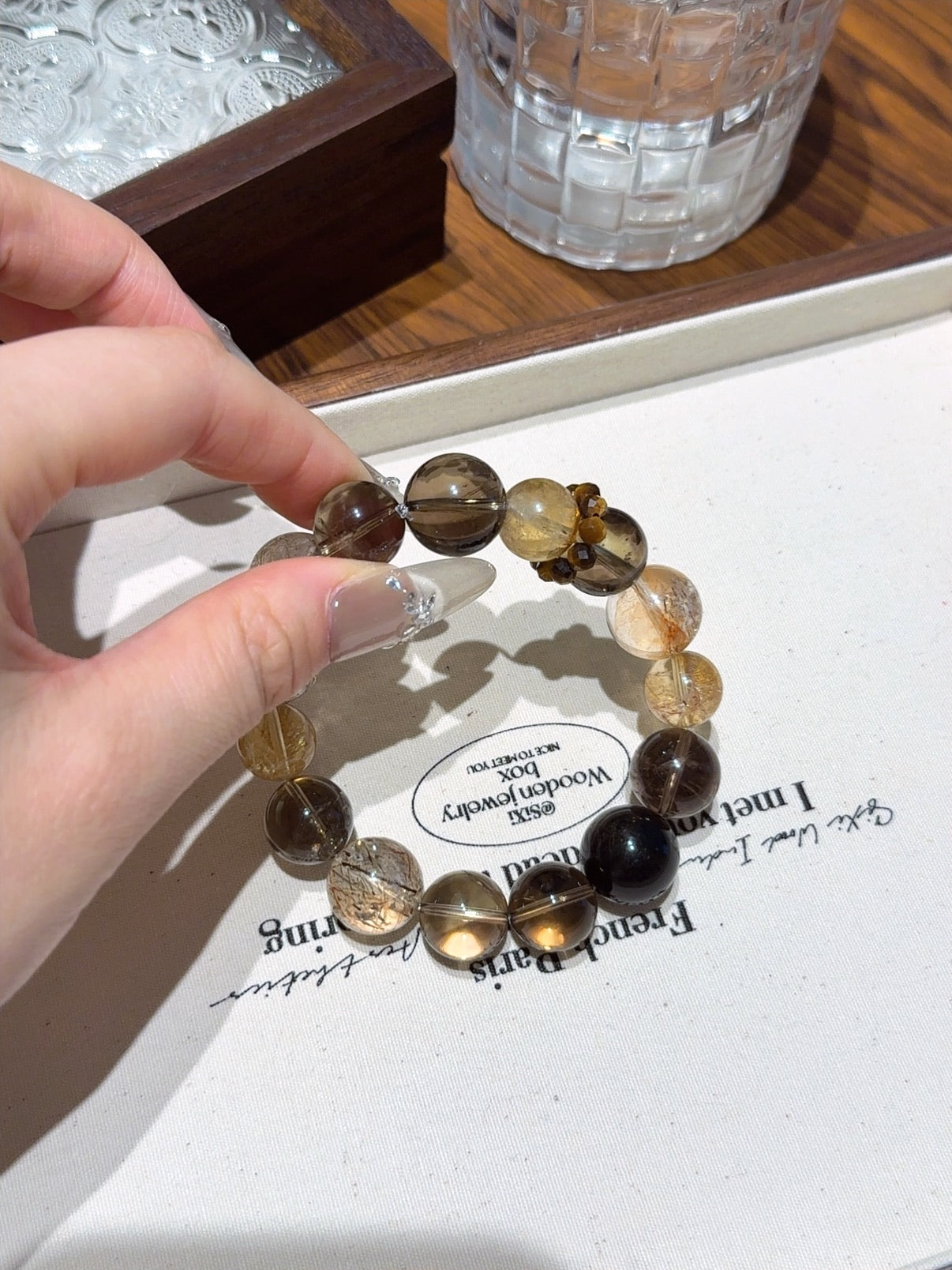 Natural Natural Crystal Crystal Bracelet —  | Handmade Crystal Jewelry