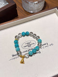 Natural Amazonite Crystal Bracelet — Amazonite, Clear Quartz | Handmade Crystal Jewelry