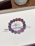 Natural Amethyst Crystal Bracelet — Amethyst, Lepidolite | Handmade Crystal Jewelry