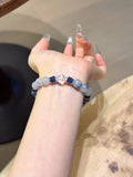 Natural Kyanite Crystal Bracelet — Kyanite, Lapis Lazuli | Handmade Crystal Jewelry