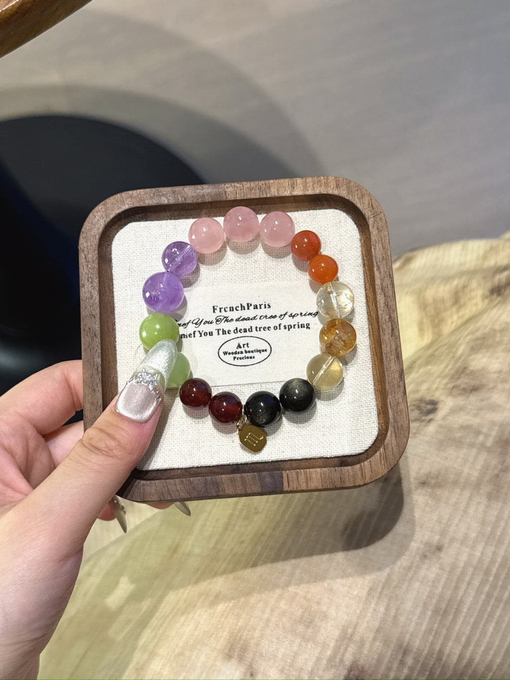 Scorpio (Constellation) Natural Crystal Bracelet — Garnet, Xiuyan Jade, Lavender Amethyst, Amethyst, Rose Quartz… | Zodiac Crystal Jewelry