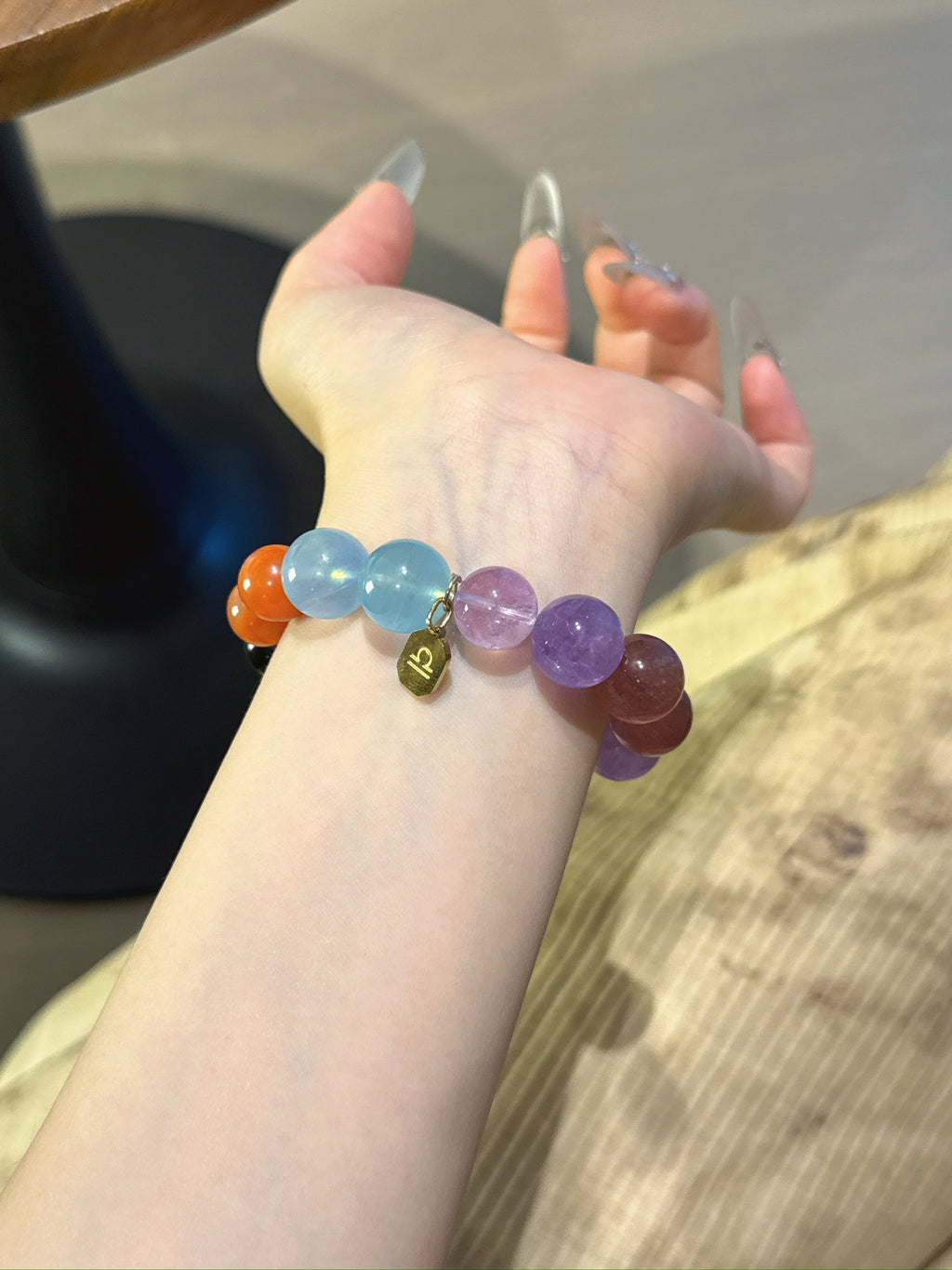Libra (Constellation) Natural Crystal Bracelet — Aquamarine, Red Agate, Gold Sheen Obsidian, Rose Quartz, Lavender Amethyst… | Zodiac Crystal Jewelry