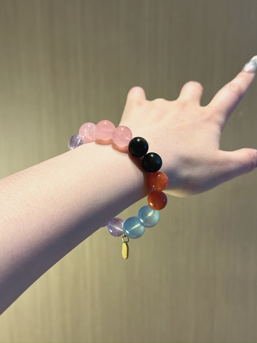 Libra (Constellation) Natural Crystal Bracelet — Aquamarine, Red Agate, Gold Sheen Obsidian, Rose Quartz, Lavender Amethyst… | Zodiac Crystal Jewelry