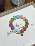 Taurus (Constellation) Natural Crystal Bracelet — Moonstone, Lavender Amethyst, Citrine, Aquamarine, Rose Quartz… | Zodiac Crystal Jewelry