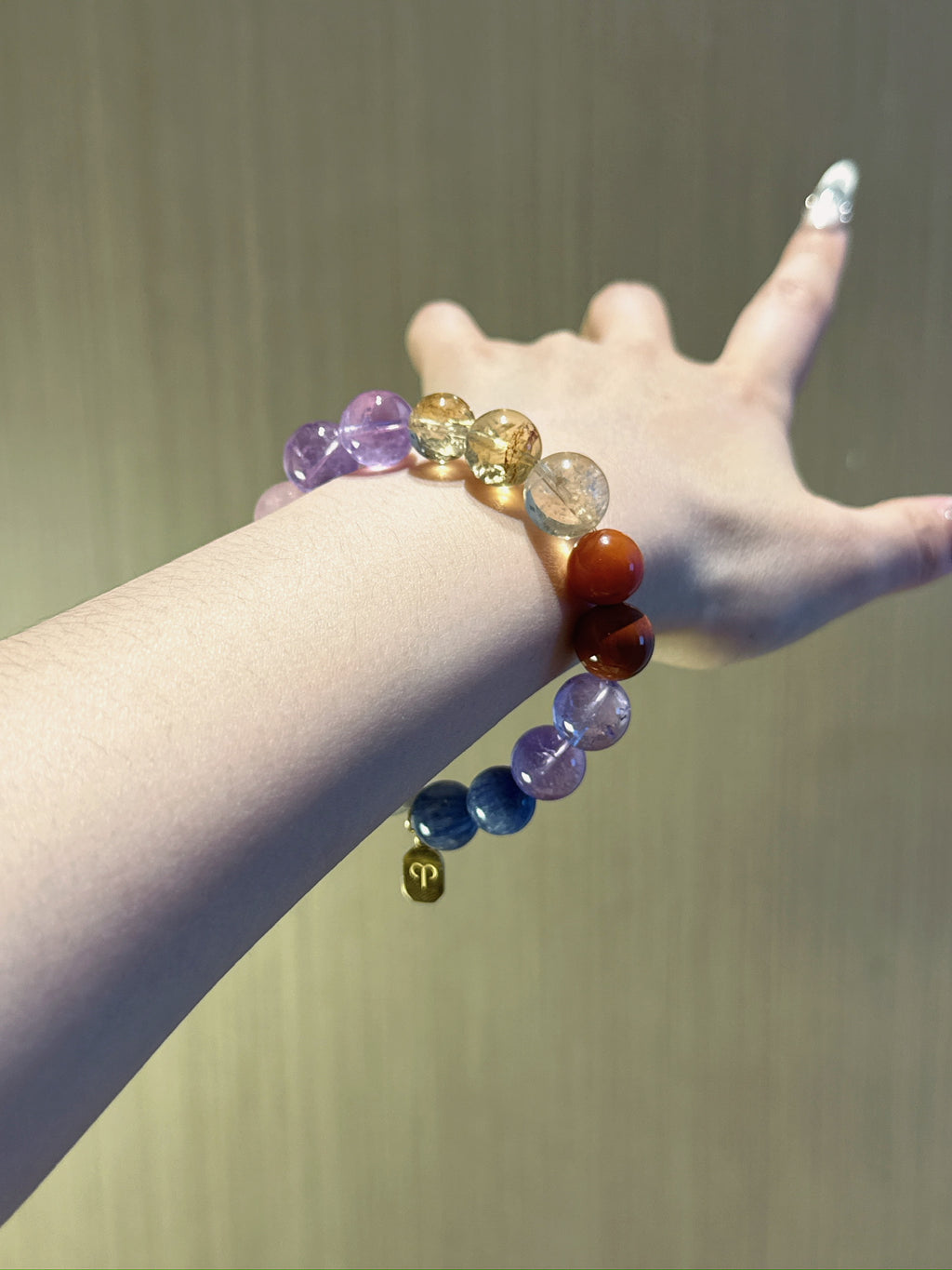 Aries (Constellation) Natural Crystal Bracelet — Rose Quartz, Amethyst, Citrine, Labradorite, Blue Quartz… | Zodiac Crystal Jewelry