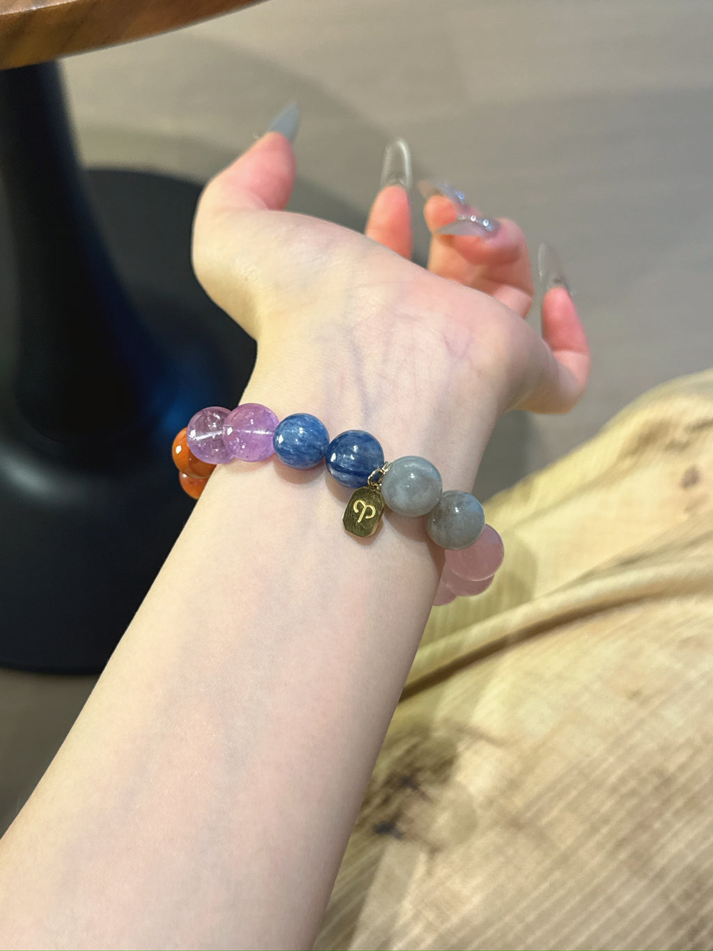 Aries (Constellation) Natural Crystal Bracelet — Rose Quartz, Amethyst, Citrine, Labradorite, Blue Quartz… | Zodiac Crystal Jewelry