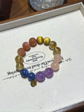Capricorn (Constellation) Natural Crystal Bracelet — Lavender Amethyst, Rose Quartz, Citrine, Sunstone, Blue Quartz | Zodiac Crystal Jewelry