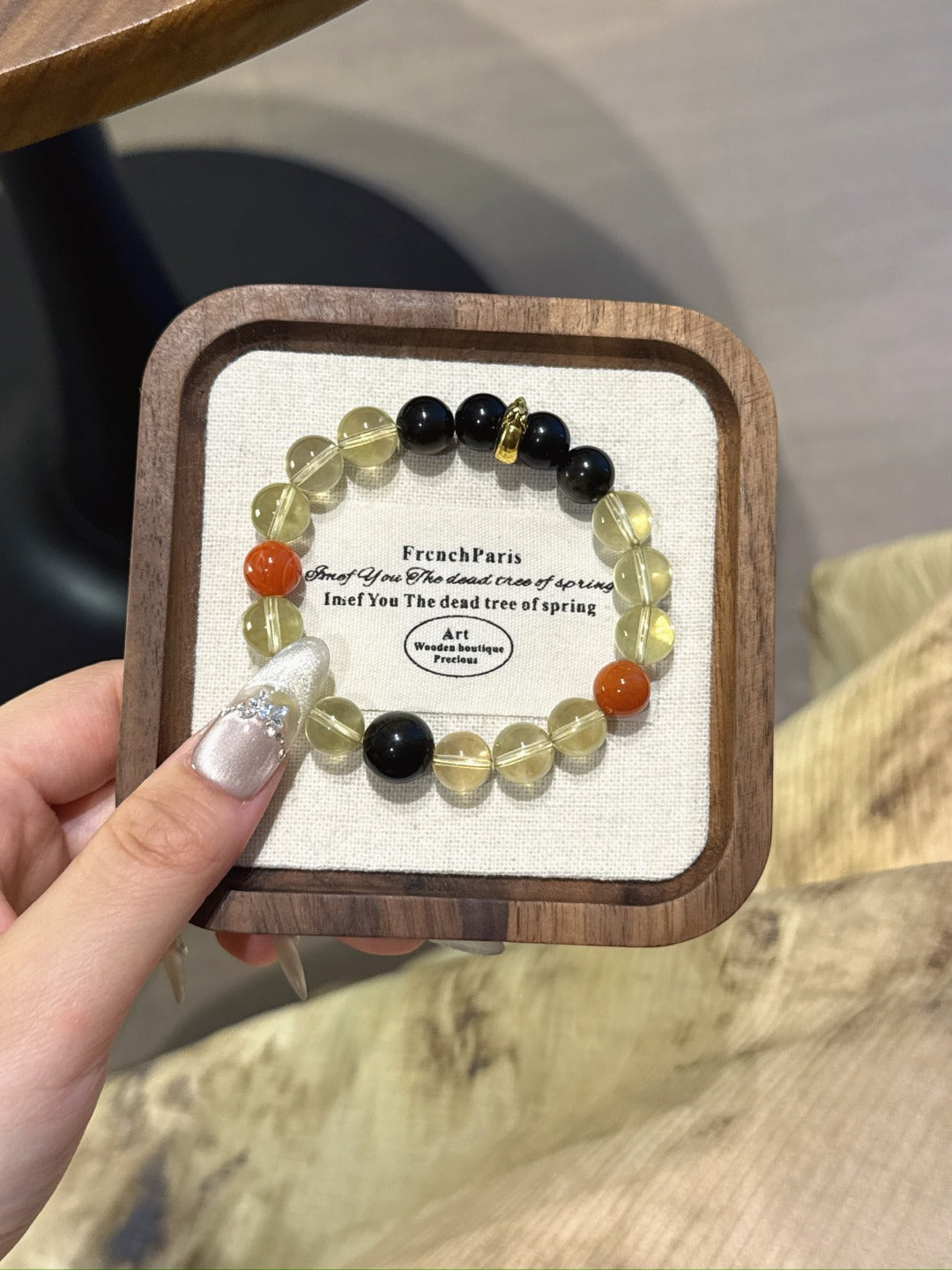 Dog (Chinese Zodiac) Natural Crystal Bracelet — Citrine, Gold Sheen Obsidian, Red Agate | Zodiac Crystal Jewelry