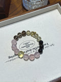 Monkey (Chinese Zodiac) Natural Crystal Bracelet — Citrine, Smoky Quartz, Rose Quartz, Gold Sheen Obsidian | Zodiac Crystal Jewelry