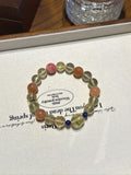 Goat (Chinese Zodiac) Natural Crystal Bracelet — Rhodochrosite, Citrine, Sunstone, Lapis Lazuli | Zodiac Crystal Jewelry