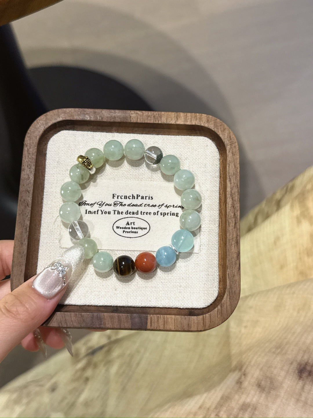 Tiger (Chinese Zodiac) Natural Crystal Bracelet — Garnet, Clear Quartz, Citrine, Red Agate, Aquamarine… | Zodiac Crystal Jewelry