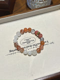 Horse (Chinese Zodiac) Natural Crystal Bracelet — Rhodochrosite, Clear Quartz, Red Agate, Moonstone | Zodiac Crystal Jewelry